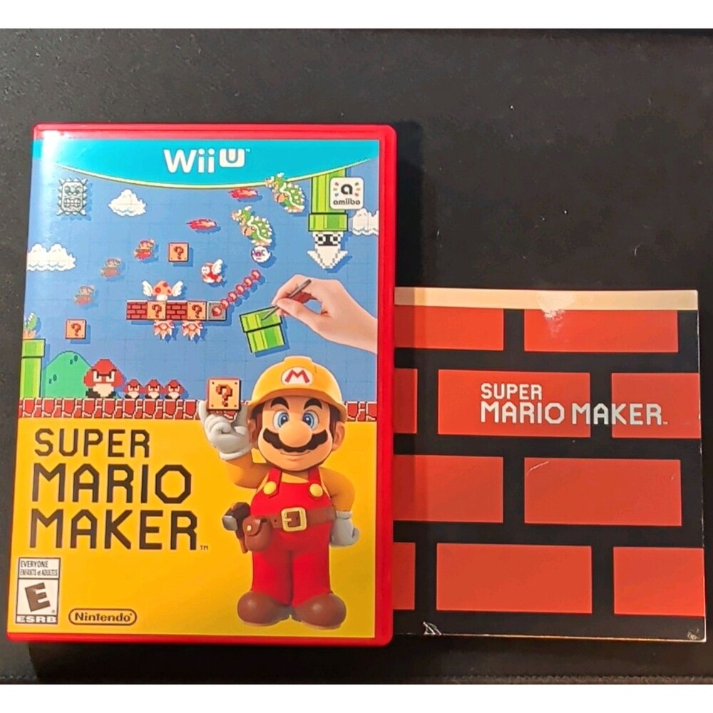 Nintendo Super Mario Maker Nintendo Wii U CIB Manual E NTSC-U/C